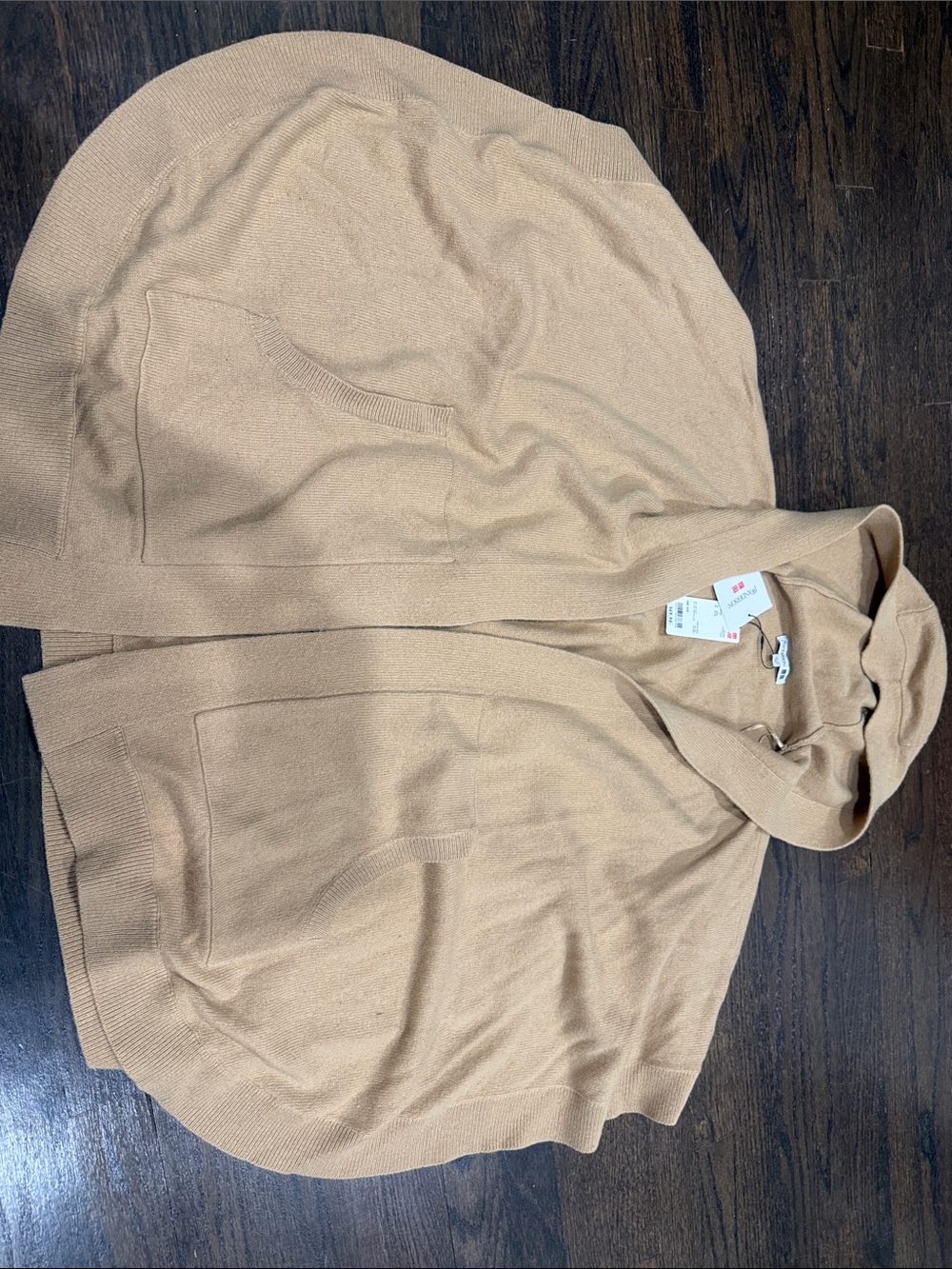 JW Anderson x Uniqlo Hooded Pocket Sweater cape - Camel
